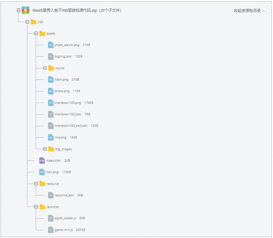 图片[1]-html5是男人就下100层游戏源代码