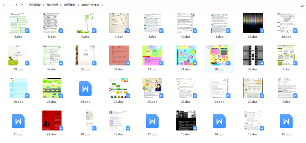 图片[4]-【购买即得】1000+套通用简历模板_海拥资源网