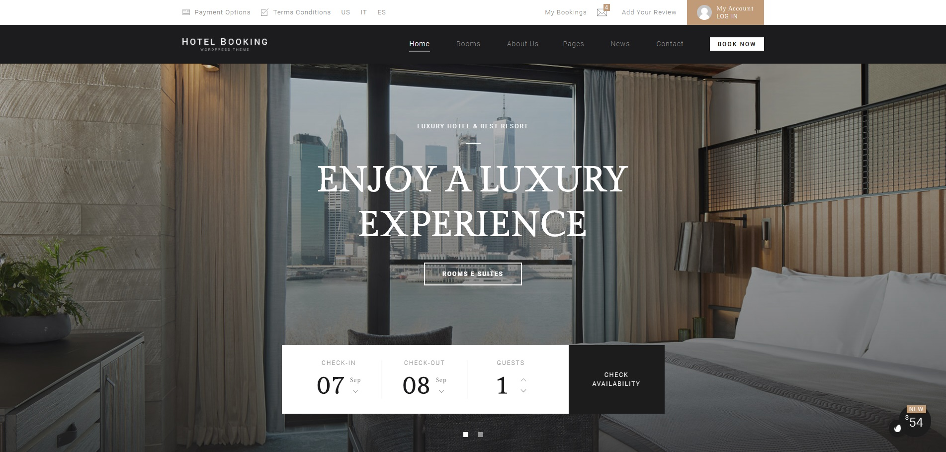 响应式WordPress酒店预订网站模板下载-HotelBooking-海拥资源库-神级源码资源网