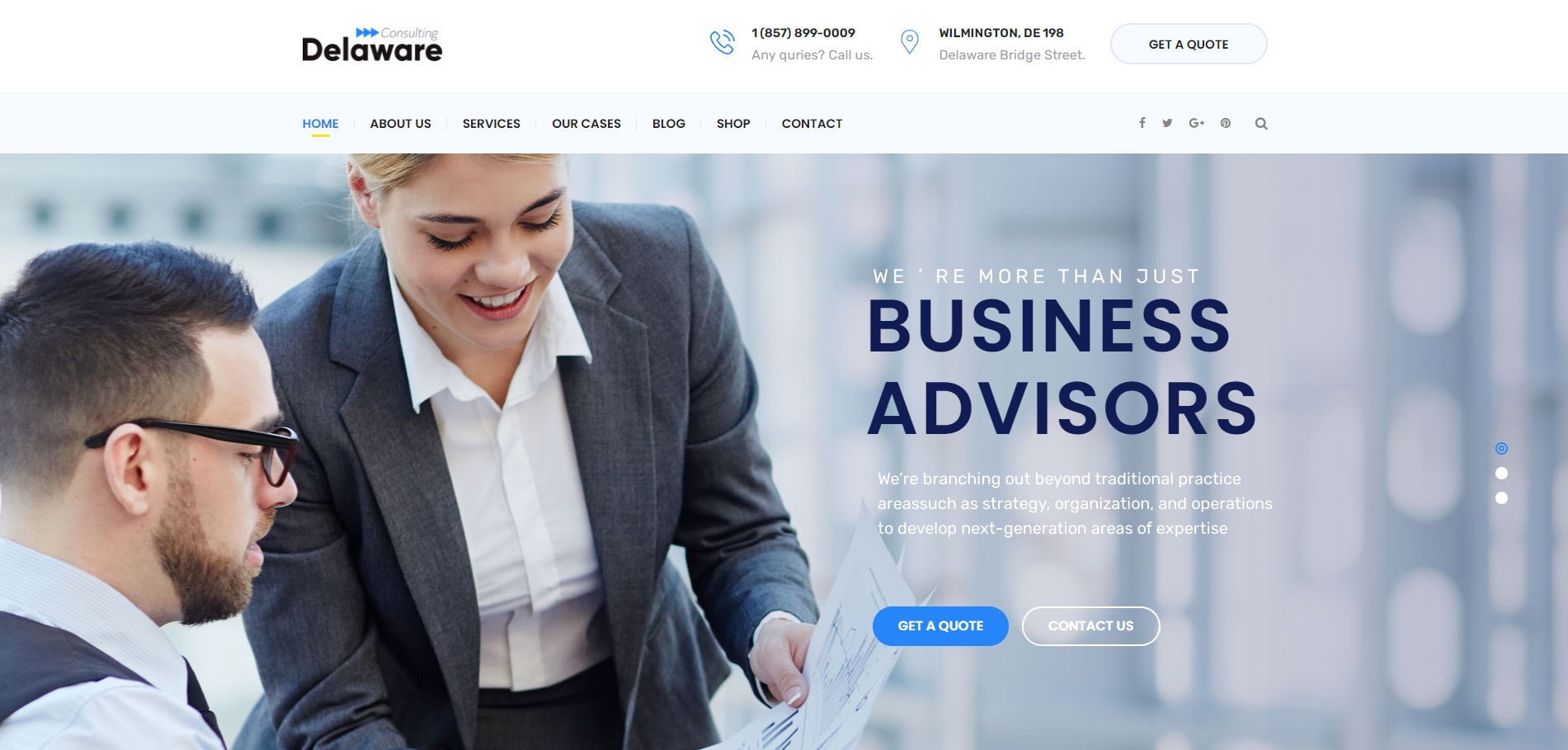 响应式金融企业网站WordPress主题-Delaware-海拥资源库-神级源码资源网