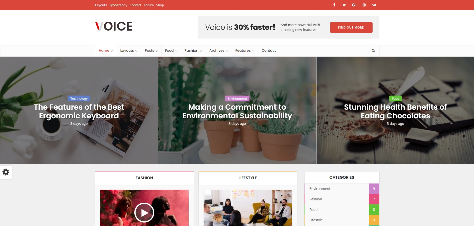 响应式WordPress新闻杂志或者博客网站主题-Voice-海拥资源库-神级源码资源网