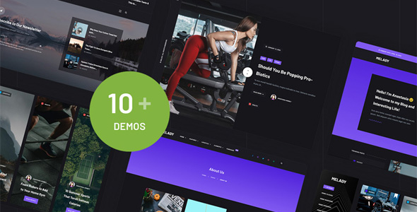 创意WordPress博客新闻网站模板-Melady-海拥资源库-神级源码资源网